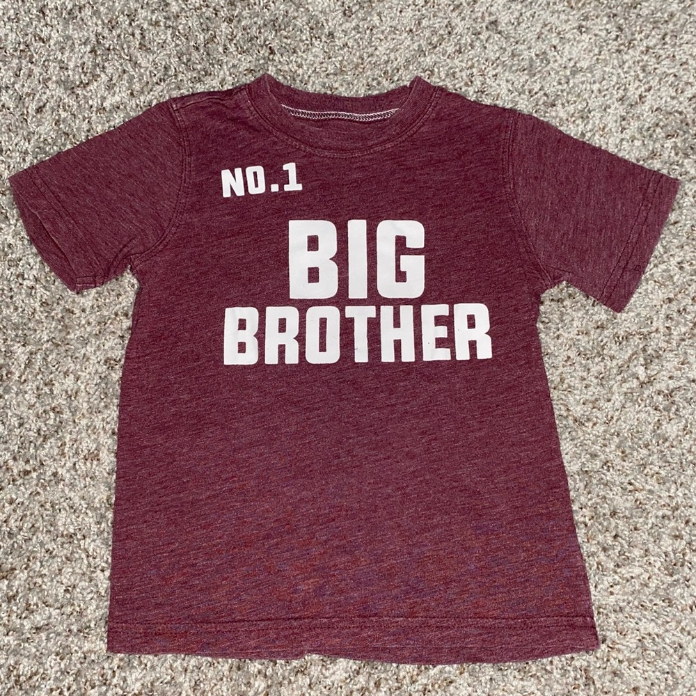 Carter’s Big Brother Maroon Kids T-Shirt size 3t